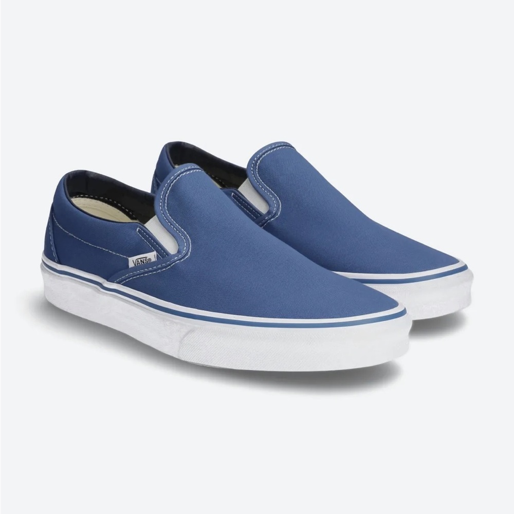 Vans Men's Blue Slip-On Shoes